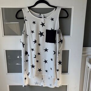 Honeyme Starry White Top